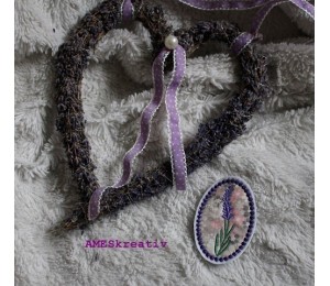 Stickdatei - Lavendel inkl. ITH Beutel & Herz